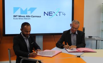 Signature du laboratoire commun de recherche DISC en partenariat avec NEXT4